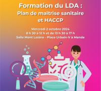 Plan de maîtrise sanitaire et HACCP le mercredi 2 octobre (7h)