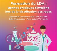 Formation : Bonnes pratiques d'hygiène lors de la distribution des repas le 20/11/24 (3h30)