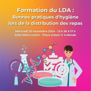 Formation : Bonnes pratiques d'hygiène lors de la distribution des repas le 20/11/24 (3h30)
